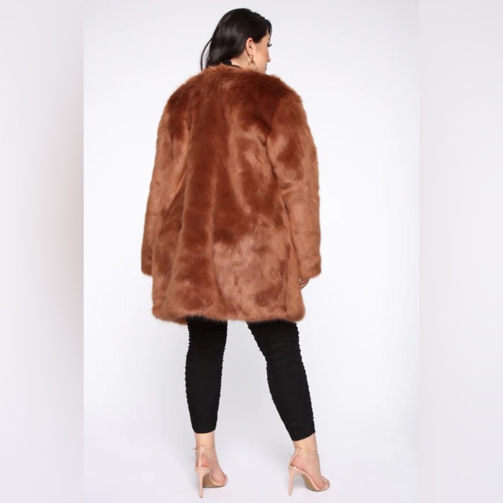 Franchesca Fur Jacket - Brown - Picture 12 of 12